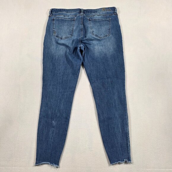 KUT from the Kloth Jeans Womens 16 Blue Denim Carlo Ankle Skinny High-Rise - Picture 3 of 12